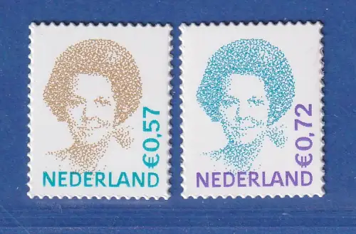 Niederlande 2004 Freimarken Beatrix 0.57 - 0.72 € Mi.-Nr. 2189-90 ** / MNH