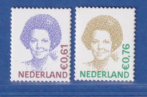 Niederlande 2005 Freimarken Beatrix 0.61 - 0.76 € Mi.-Nr. 2275-76 **  / MNH