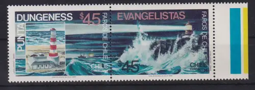 Chile 1986 Leuchttürme Punta Dungeness, Evangelistas Mi.-Nr. 1115-16 **/ MNH 