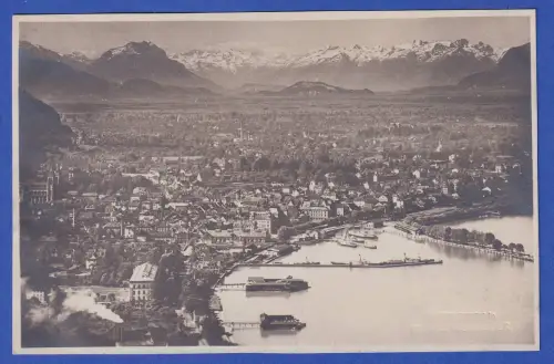 Alte AK Bregenz Stadtansicht aus der Vogelperspektive 1920