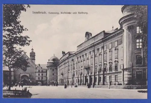 Alte AK Innsbruck Hofkirche und Hofburg 1921