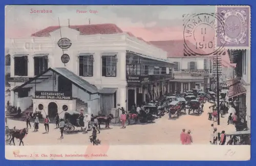 Alte AK Surabaya (Niederländisch-Indien) Bankhaus O INDRAMAJO 1910
