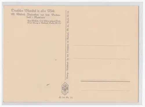 [Propagandapostkarte] Deutscher Blutadel in aller Welt; W. Willrich. 