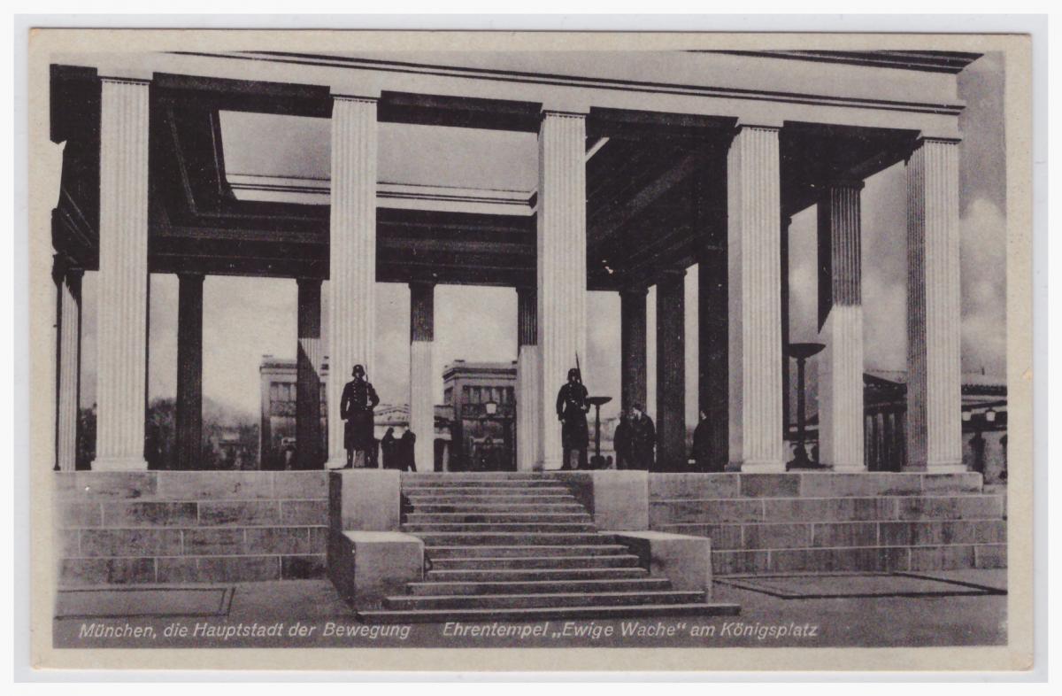 [Propagandapostkarte] München, Hauptstadt der Bewegung Ehrentempel