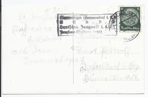 [Propagandapostkarte] Dt.- Reich (001345) Propagandapostkarte Sommerlager der HJ, Bann/ Jungbann Stollberg, gelaufen!!. 