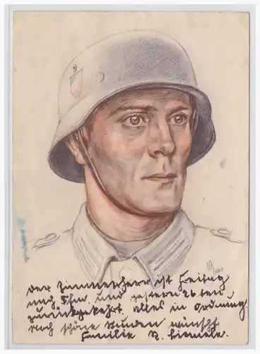 [Propagandapostkarte] Dt.- Reich (001365) Propagandakarte Tag der Wehrmacht, Gaukulturpreisträger 1940, Zeichnung von W. Sauter, gelaufen 1940. 
