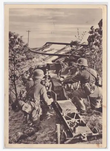 [Propagandapostkarte] Dt.- Reich (001372) Propagandakarte Unsere Wehrmacht, In guter Deckung, ungebraucht. 