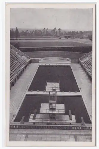 [Werbepostkarte] Dt.- Reich (001392) Propagandakarte Olympiade 1936 Berlin, Reichssportfeld Blick auf das Schwimmstadion, ungebraucht. 