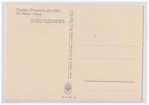 [Propagandapostkarte] Dt.- Reich (001521) Propagandakarte Deutscher Blutadel in aller Welt, W.Willrich, Ostfriesin, ungebraucht. 