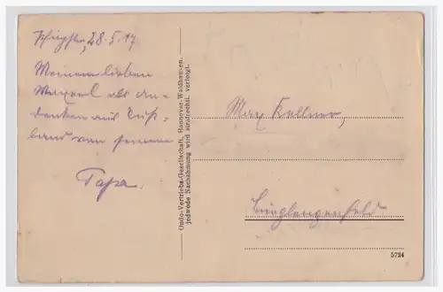 [Propagandapostkarte] Dt.- Reich (001544) WK I Ansichtskarte Russisches Bauerngehöft ungelaufen mit Text vom 28.5.1917. 