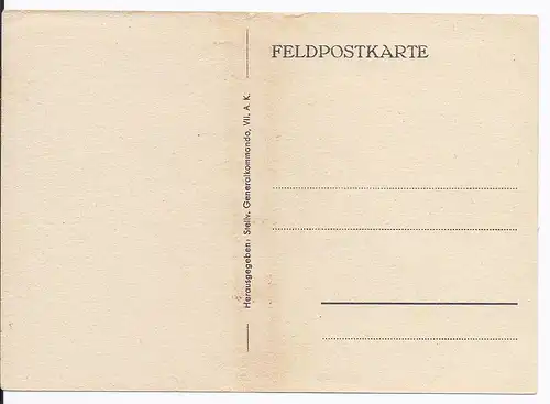 [Propagandapostkarte] DT- Reich (001585) Propagandakarte Durch Härte und Opfer zum Sieg!, Feldpostkarte Hg: Stellv. Generalkommando VII. A.K. 