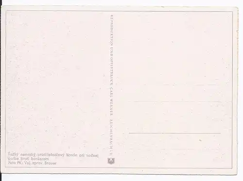 [Propagandapostkarte] DT- Reich (001589) Propagandakarte Deutsche Geschütze, Reichenbach tschechische Serie, ungebraucht. 