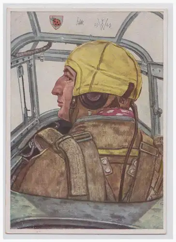 [Propagandapostkarte] Dt.- Reich (001737) Propagandakarte aus der Serie Unsere Luftwaffe Hauptmann Falck , Willrich Karte, ungebraucht. 