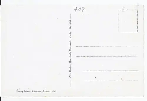 [Ansichtskarte] AK Schwäbisch Hall (001798) Diakonissenanstalt Schwäbisch Hall, ungebraucht. 