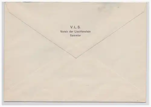 Liechtenstein (001848) Brief mit MNR 207 gelaufen mit offiziellen Vermählungs Sonderstempel vom 7.3.1943
