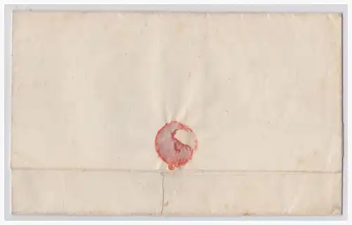 Vorphilatelie (001881) Umschlag mit Taxvermerk 3 und L2 Stempel von Stuttgart vom 27.2.1846
