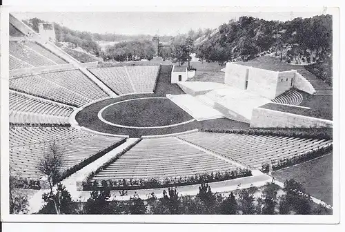 [Ansichtskarte] Dt- Reich (001913) Propagandakarte Reichssportfeld, Dietrich- Eckart Bühne, Amtliche Olympia- Postkarte gelaufen. 