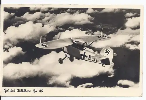 [Ansichtskarte] Dt.- Reich (001928) Propagandakarte Aufklärer Gn 46, gelaufen am 13.10.1940. 