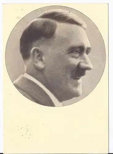 [Ansichtskarte] DT- Reich (001938) Propagandakarte "Männer der Zeit NR 91 Der Führer Adolf Hitler" blanco gestempelt 3 versch. SST. 