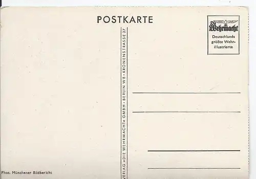 [Ansichtskarte] Dt.- Reich (001951) Propagandakarte "Pioniere bei der Arbeit in reissenden Wasser" ausgeschnitten aus der Wehrmacht. 