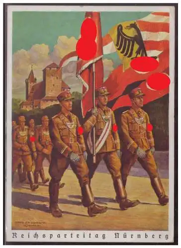 [Propagandapostkarte] Dt- Reich (W00002) Propagandakarte Reichsparteitag Nürnberg, gelaufen vom Reichsparteitag Nürnberg am 11.9.1938. 