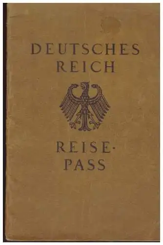 [Propagandapostkarte] Dt- Reich (W00054) Fremdenpass und Reisepass von der selben Frau durch Heirat staatenlos!! extrem selten!!. 