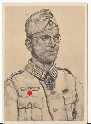 [Propagandapostkarte] Dt.- Reich (003281) Propagandakarte aus der Serie Ritterkreuzträger des Heeres, Wilhelm Niggermeyer, ungebraucht. 