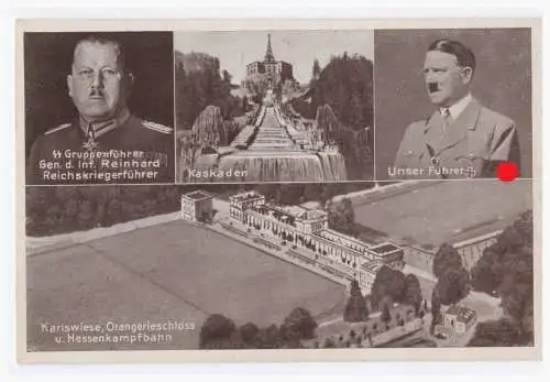 [Propagandapostkarte] DT- Reich (003300) Propagandakarte,Gruß aus Kassel die Stadt der Reichskriegertage, ungebraucht. 