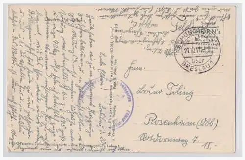 [Propagandapostkarte] Dt.- Reich (003535) Propagandakarte Unsere Luftwaffe Doppeldecker, gelaufen mit Feldpost am 21.10.1941 mit Landpostst. 