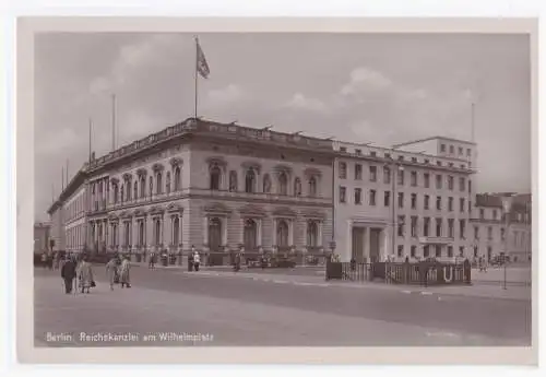 [Propagandapostkarte] DT-Reich (004212) Propagandakarte Berlin Reichskanzlei am Wilhelmsplatz, ungebraucht. 