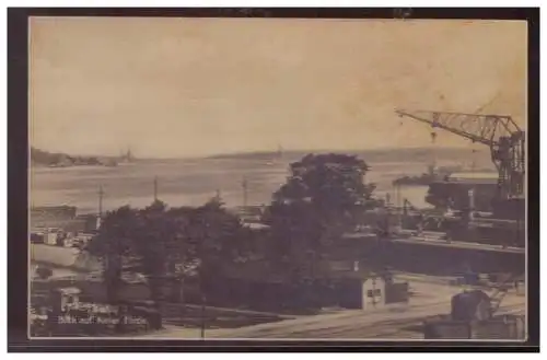 [Propagandapostkarte] Dt- Reich (006171) AK Kiel- Blick auf Kieler Förde, gelaufen mit Feldpost am 23.10.1942. 