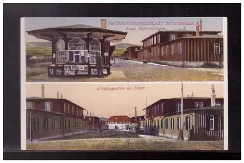 [Propagandapostkarte] Dt.- Reich (024233) Propagandakarte Truppenübungsplatz Münsingen Neues Brückenlager, gelaufen Münsingen am 25.3.1934. 