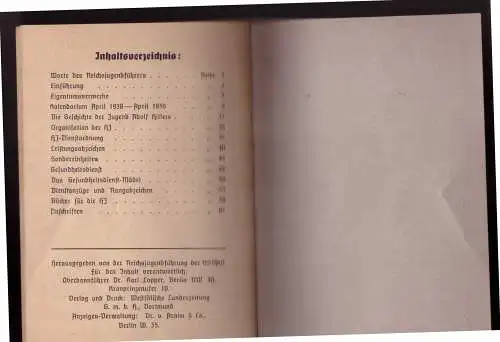 [Propagandapostkarte] Dt- Reich (024292) Propaganda komplettes Merkbuch der Hitler- Jugend HJ, Mein Dienst. 