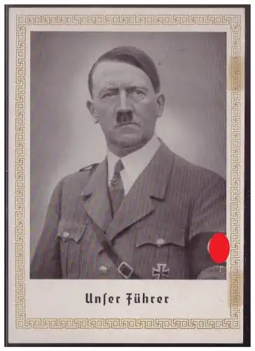 [Propagandapostkarte] DT-Reich (006759) Propagandakarte, Unser Führer, Bild Nr 102a, Verlag Hunsinger, Nürnberg, blanco gestempelt mit SST. 