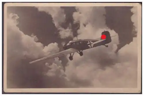 [Propagandapostkarte] Dt-Reich (007401) Propagandakarte, Junkers- Ju 34, Kurierflugzeug, ungebraucht. 