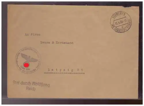 Deutsches Reich  Rundstempel (Datum und/oder Ort klar)