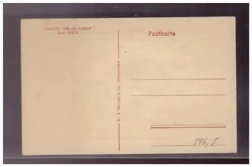 [Propagandapostkarte] Dt- Reich (W00194) Propagandakarte Gautag 1938 Essen (Seidenkarte), ungebraucht. 