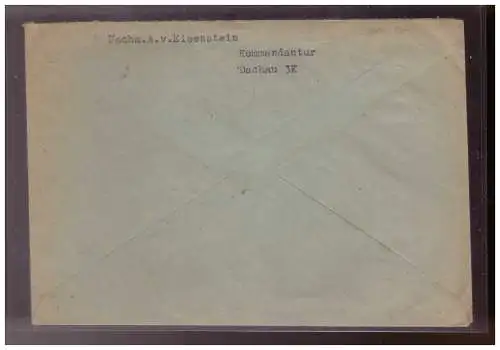[Propagandapostkarte] Dt- Reich (W00243) Judeika SS-Feldpostbrief K3 Kommandantur, KZ Dachau Verwaltung, gelaufen 5.4.1943. 