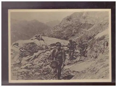 [Propagandapostkarte] Dt- Reich (024488) Propaganda AK auf den Paßhöhen des Kaukasus, das deutsche Heer an allen Fronten, ungebraucht. 