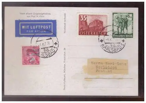 [Propagandapostkarte] Dt- Reich (W00250) Propaganda A. Hitler Hoffmannkarte nach einem Gemälde von Prof. Knirr, blanco gestempelt. 