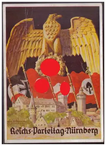 [Propagandapostkarte] Dt-Reich (007621) Propagandakarte, Reichs-Parteitag Nürnberg, gelaufen Nürnberg vom Reichsparteitag 1937 HJ Langwasser. 