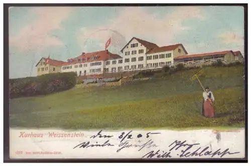 [Ansichtskarte] Schweiz (007991) AK Kurhaus Weissenstein, gelaufen Ambulant am 3.11.1905. 
