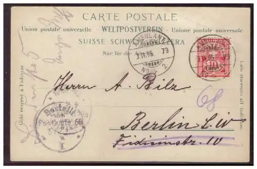 [Ansichtskarte] Schweiz (007991) AK Kurhaus Weissenstein, gelaufen Ambulant am 3.11.1905. 