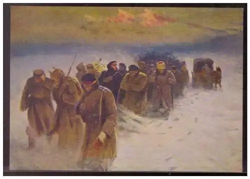 [Propagandapostkarte] UDSSR (008075) AK 1954 Ausgestoßene, nach Gemälden des Malers Grekow ungbraucht. 