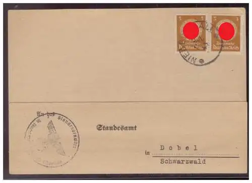 Deutsches Reich  Rundstempel (Datum und/oder Ort klar)