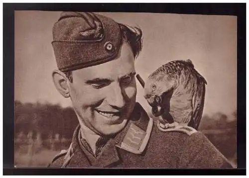 [Propagandapostkarte] DT- Reich (008908) Propagandakarte Zwei gute Freunde, ungebraucht. 