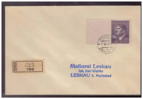 Bes. 2. Wk. Böhmen/M.  Rundstempel (Datum und/oder Ort klar)