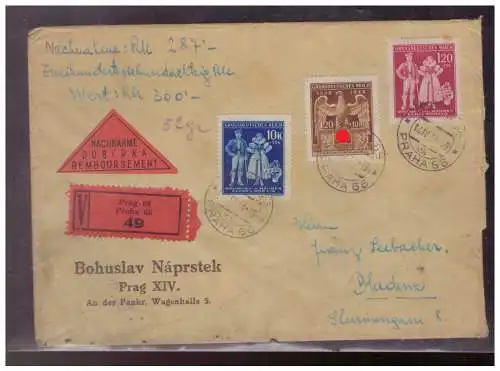 Bes. 2. Wk. Böhmen/M.  Rundstempel (Datum und/oder Ort klar)