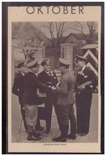 [Propagandapostkarte] Dt- Reich (009090) Propagandakarte aus der Wehrmacht entnommen Reserve hat Ruh, ungebraucht. 