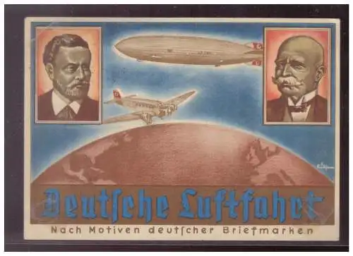 [Ansichtskarte] Dt-Reich (009374) Propagandakarte Deutsche Luftfahrt, Olympia Ausstellung Dresden 1936, gelaufen Halle 20.8.1936. 